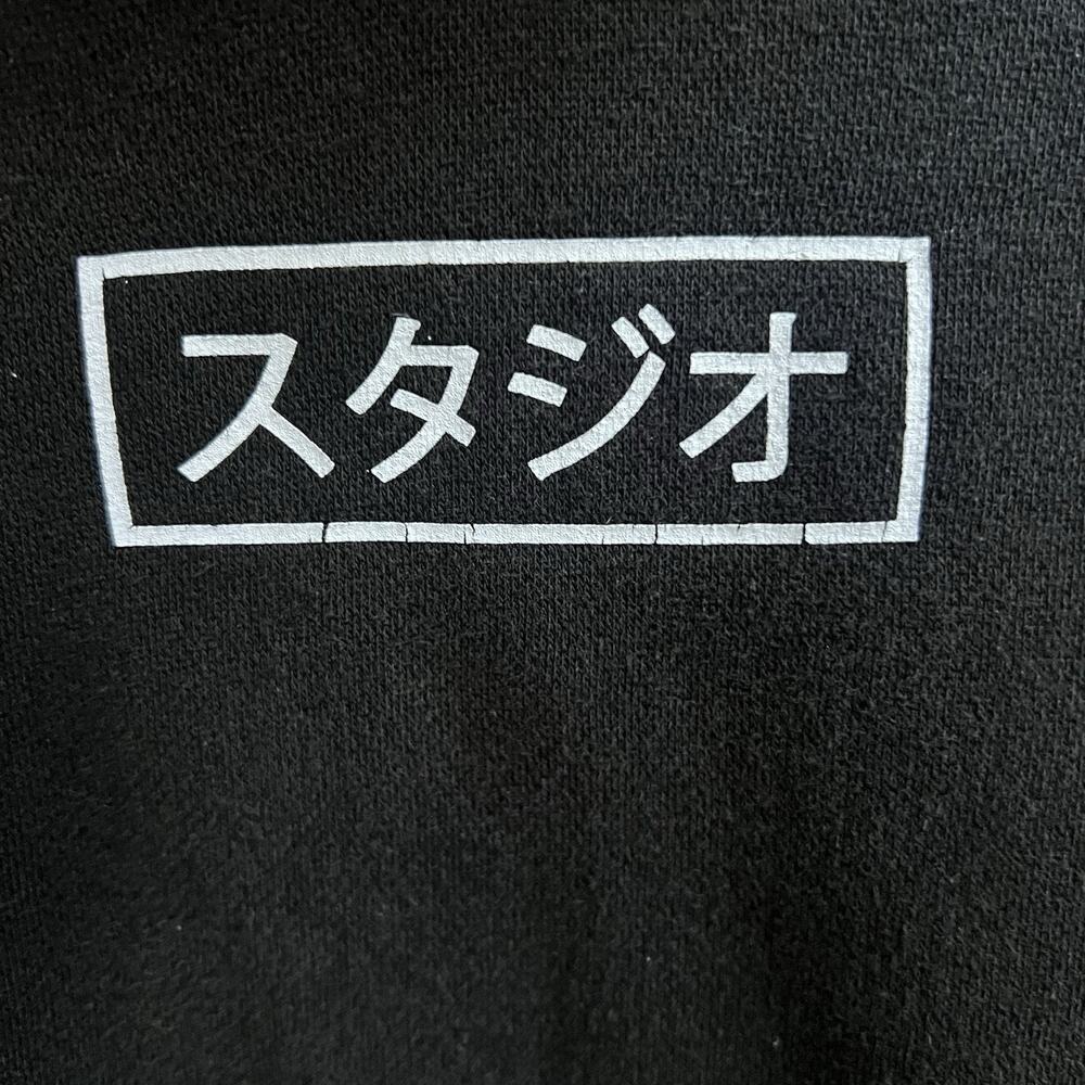 MKI MIYUKI ZOKU Men's Hoodie Sweater Japanese Logo S Black Thumbhole Streetwear - Picture 4 of 8